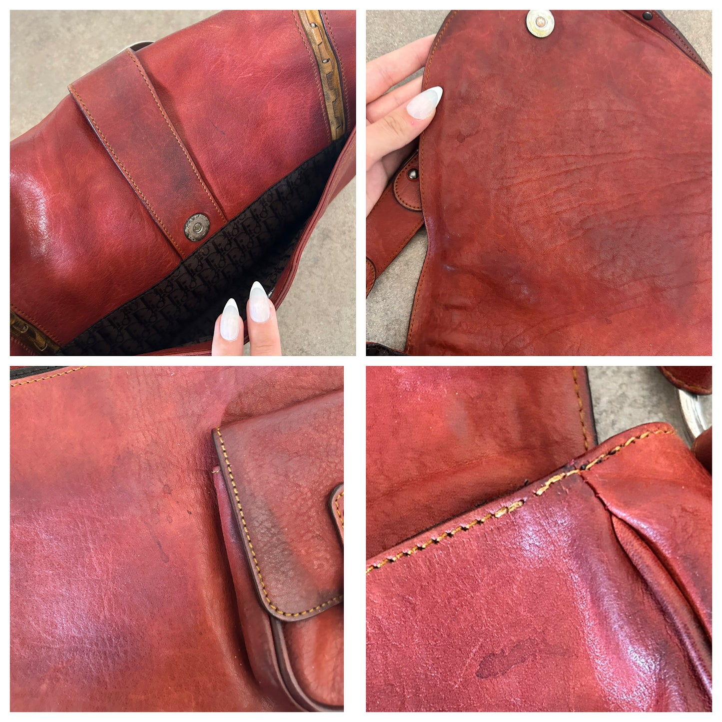 Dior Gaucho vintage in pelle