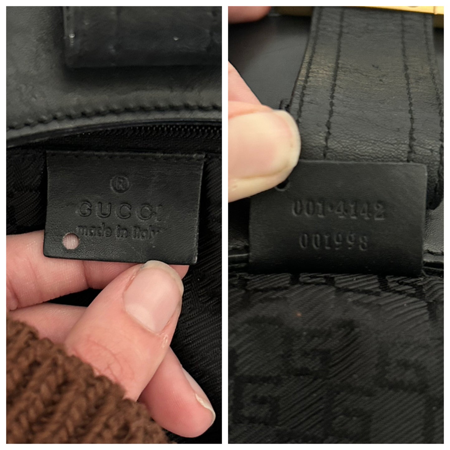 Gucci Jackie in tela e pelle vintage