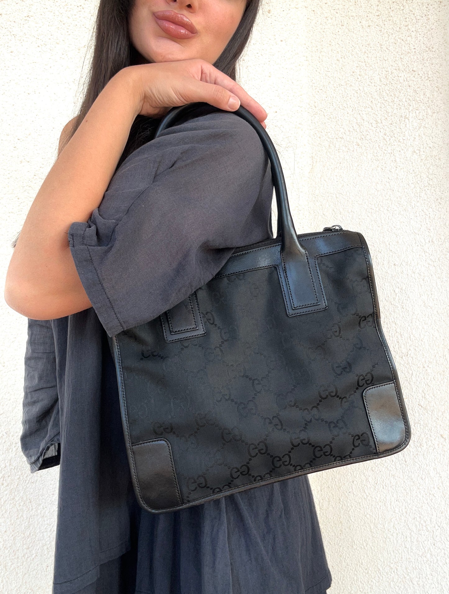 Gucci tote bag in monogram nera