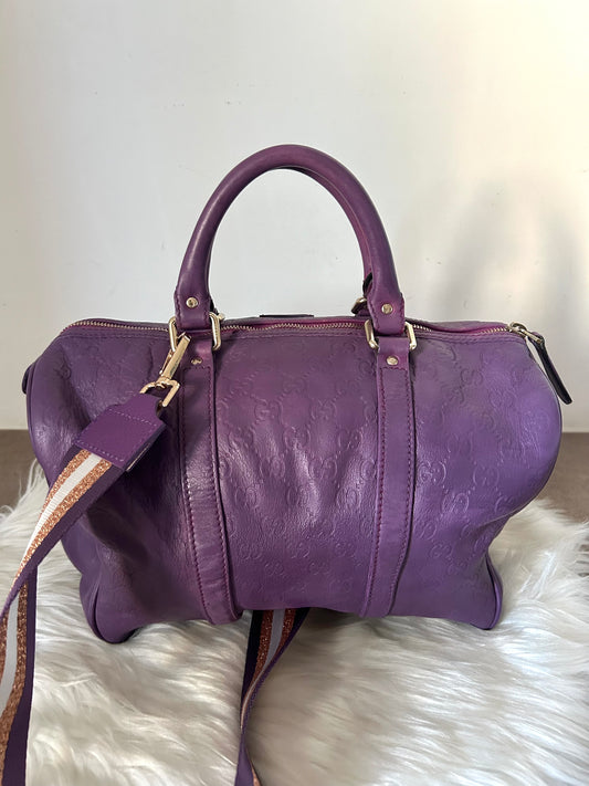 Bauletto Gucci Joy viola in pelle