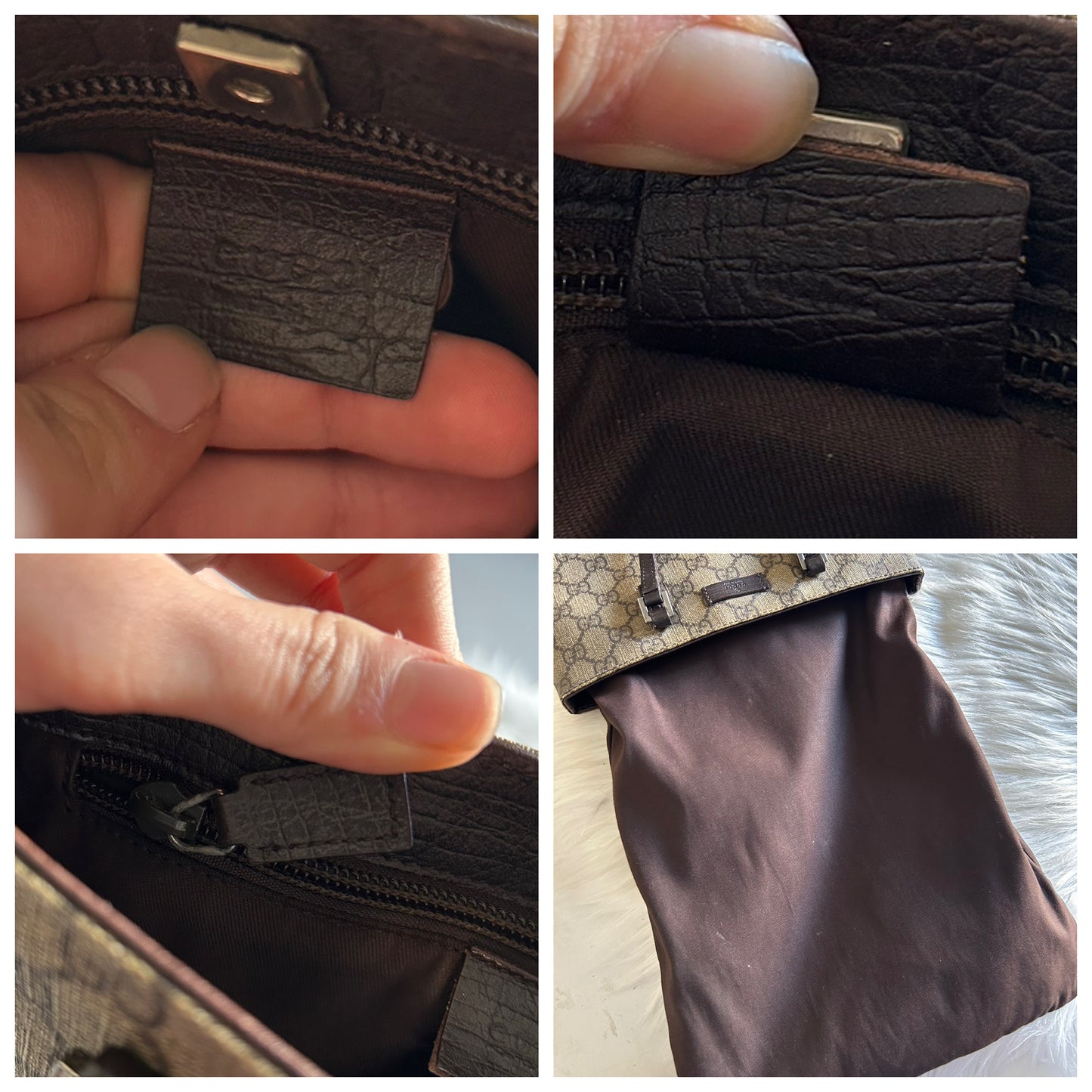 Gucci mini tote in monogram a bustina vintage