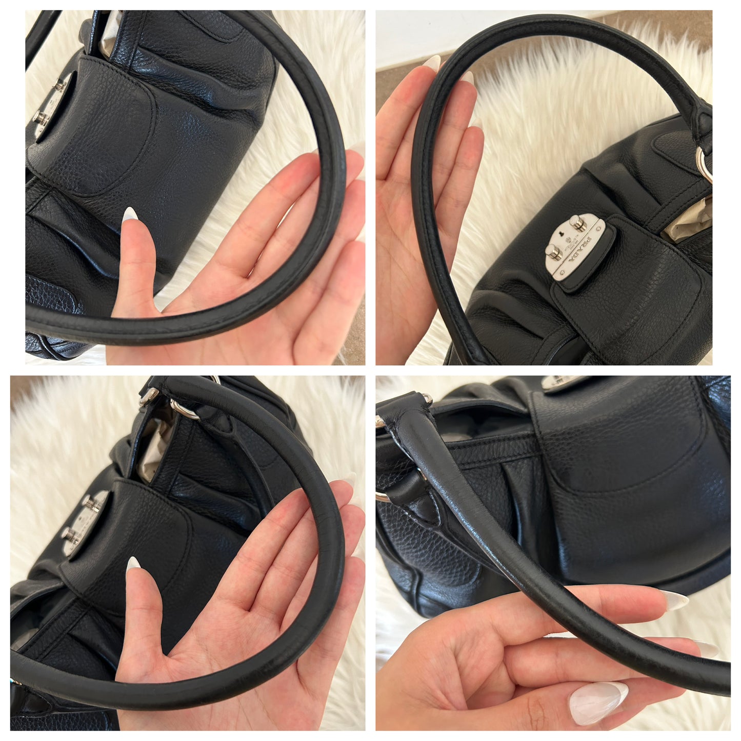 Prada Moon nera in pelle
