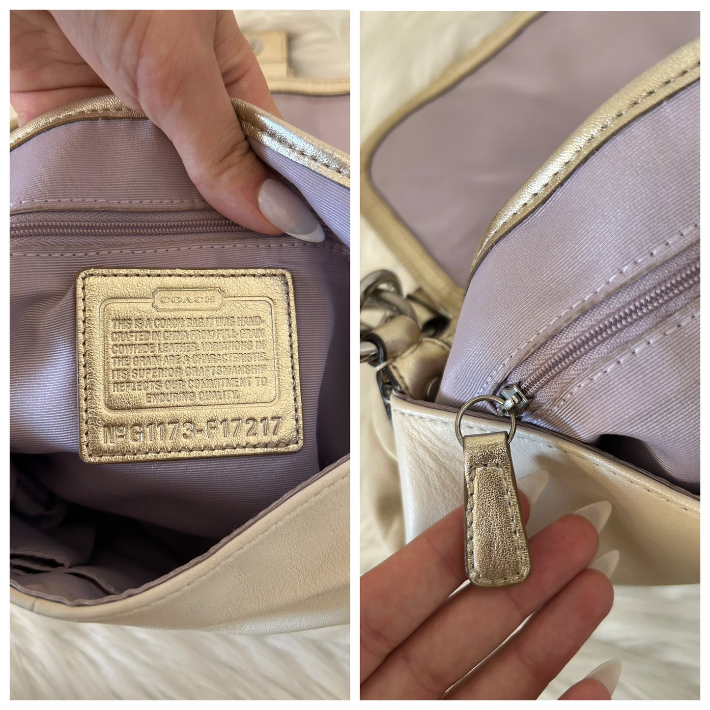 Coach Signature Sufflette in pelle
