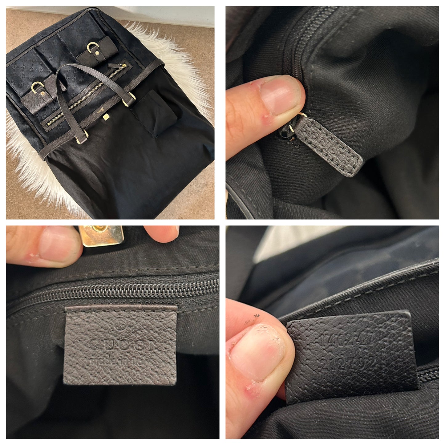 Gucci Multipocket in monogram nera