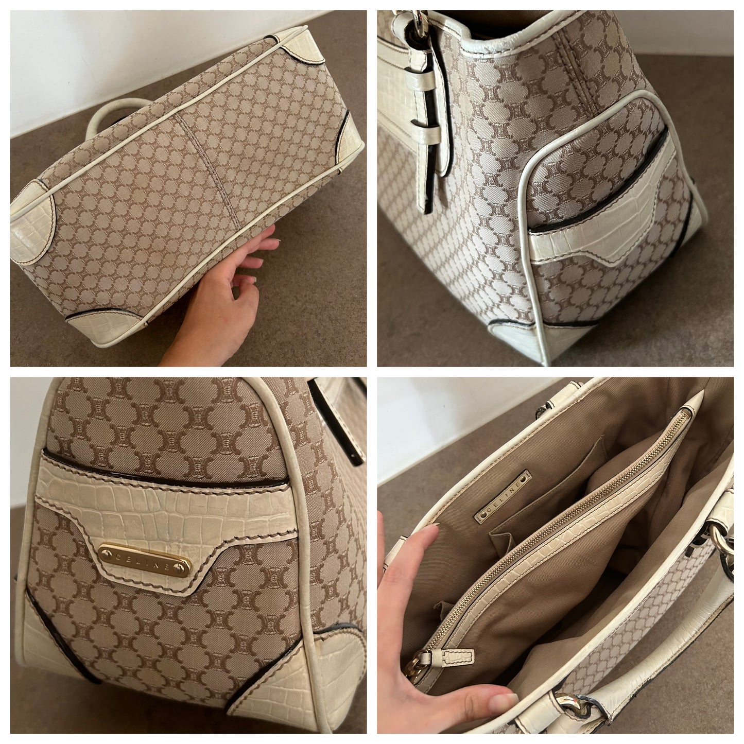 Bauletto Céline Boogie in monogram vintage con dust bag