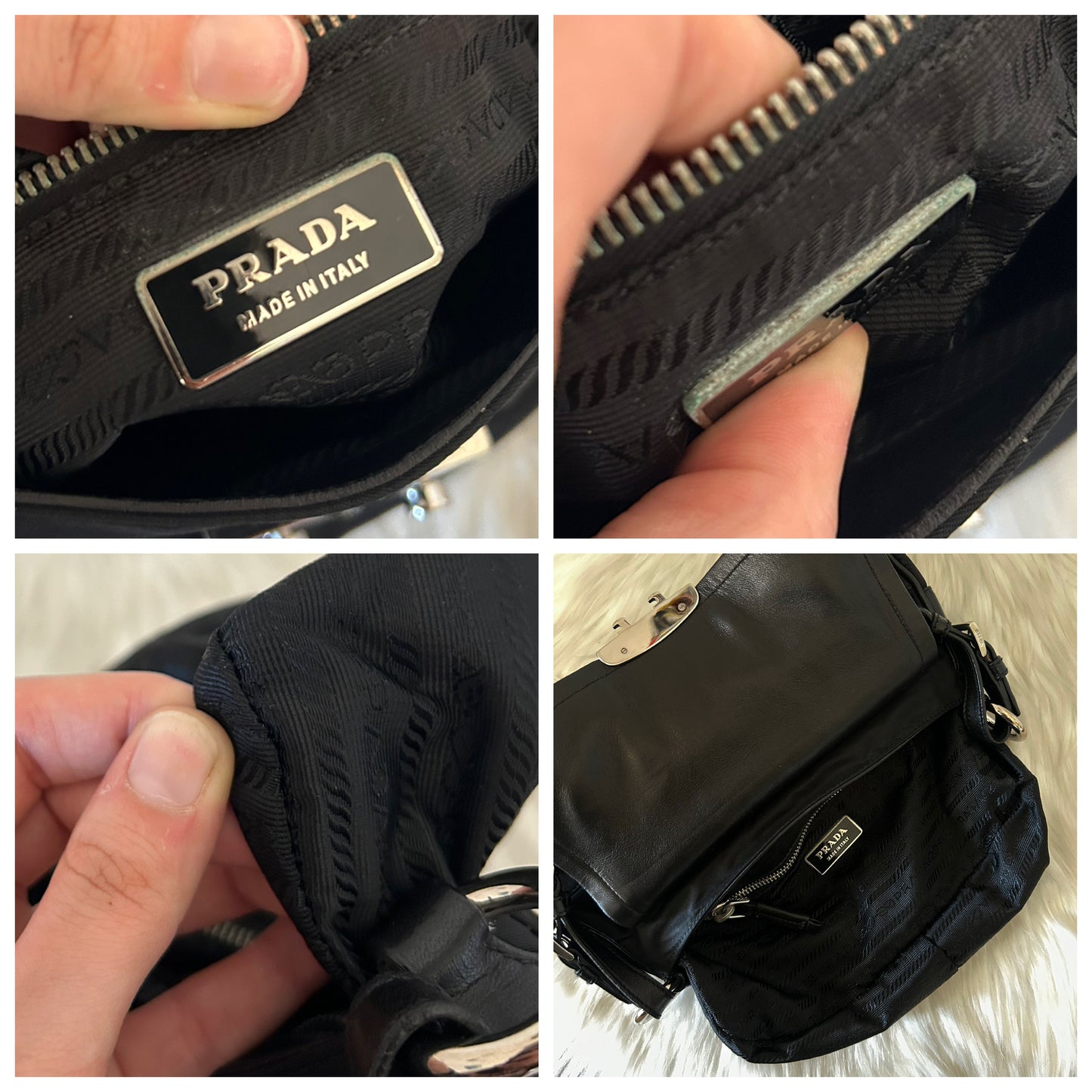 Prada baguette nera