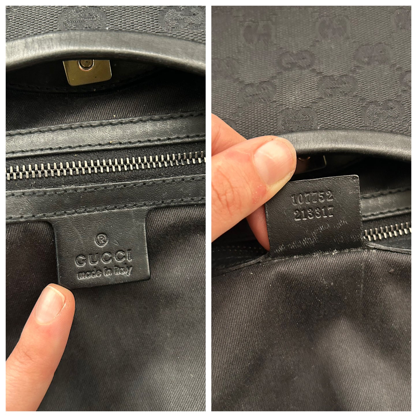 Gucci tote bag in monogram nera