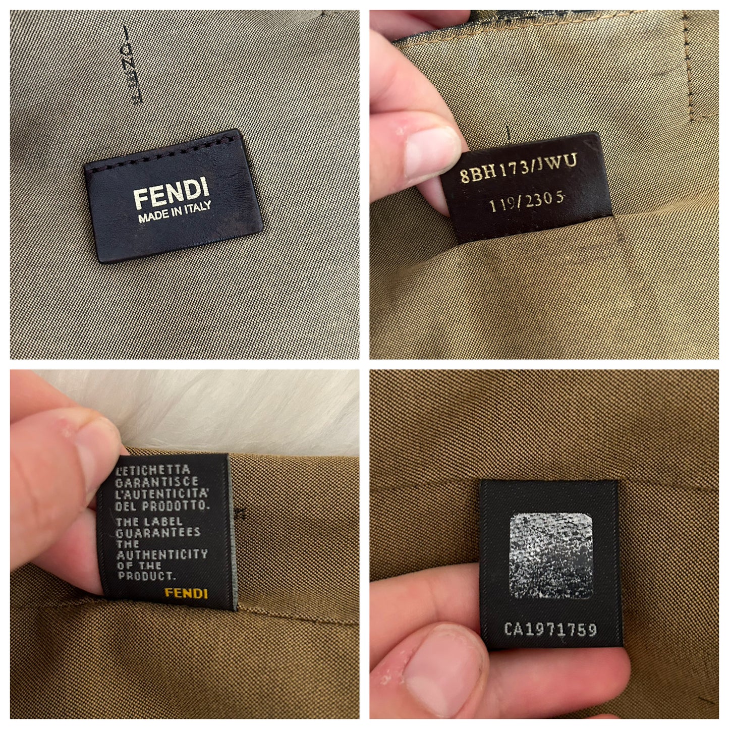 Fendi tote bag in monogram zucca