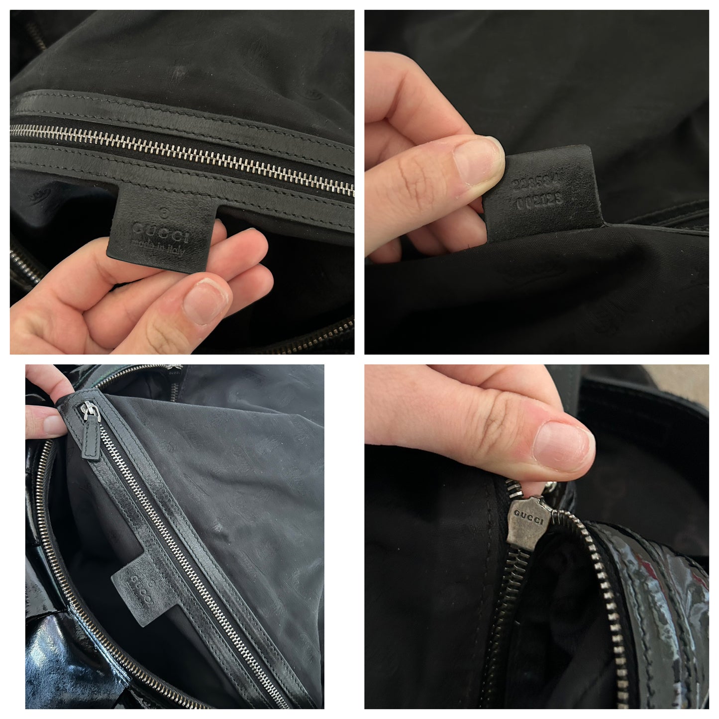 Gucci Icon Bit in vernice nera