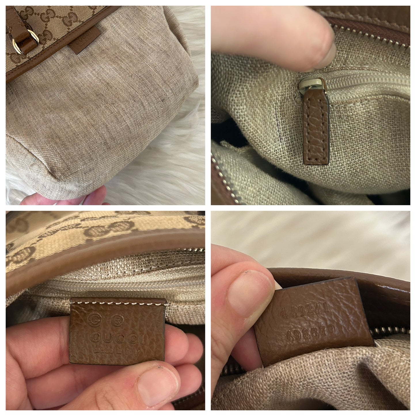 Gucci mini tote in pelle e monogram