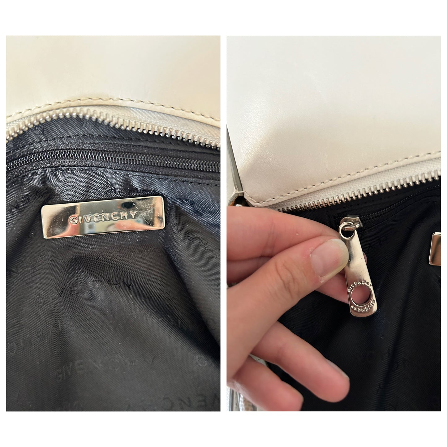 Givenchy borsetta in similpelle bianca