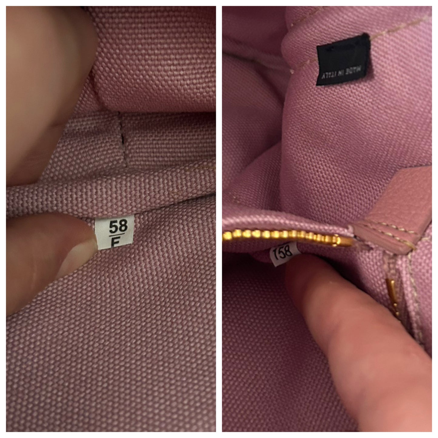 Prada Shopping in canapa color confetto