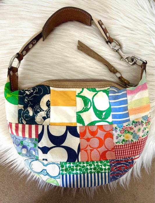 Borsa Coach vintage multicolor