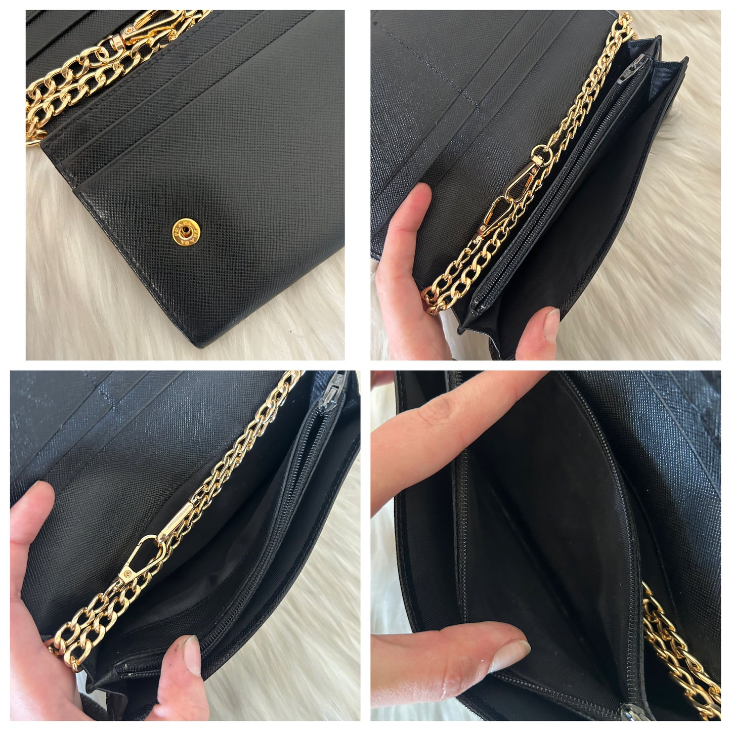 Prada Woc nero in pelle saffiano
