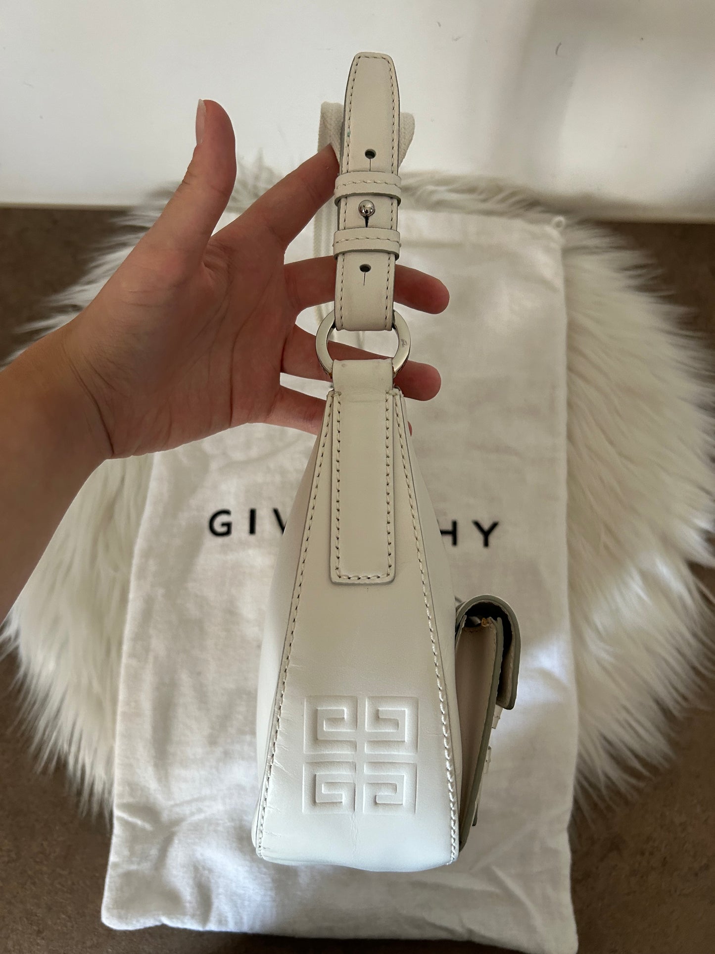 Givenchy borsetta in similpelle bianca