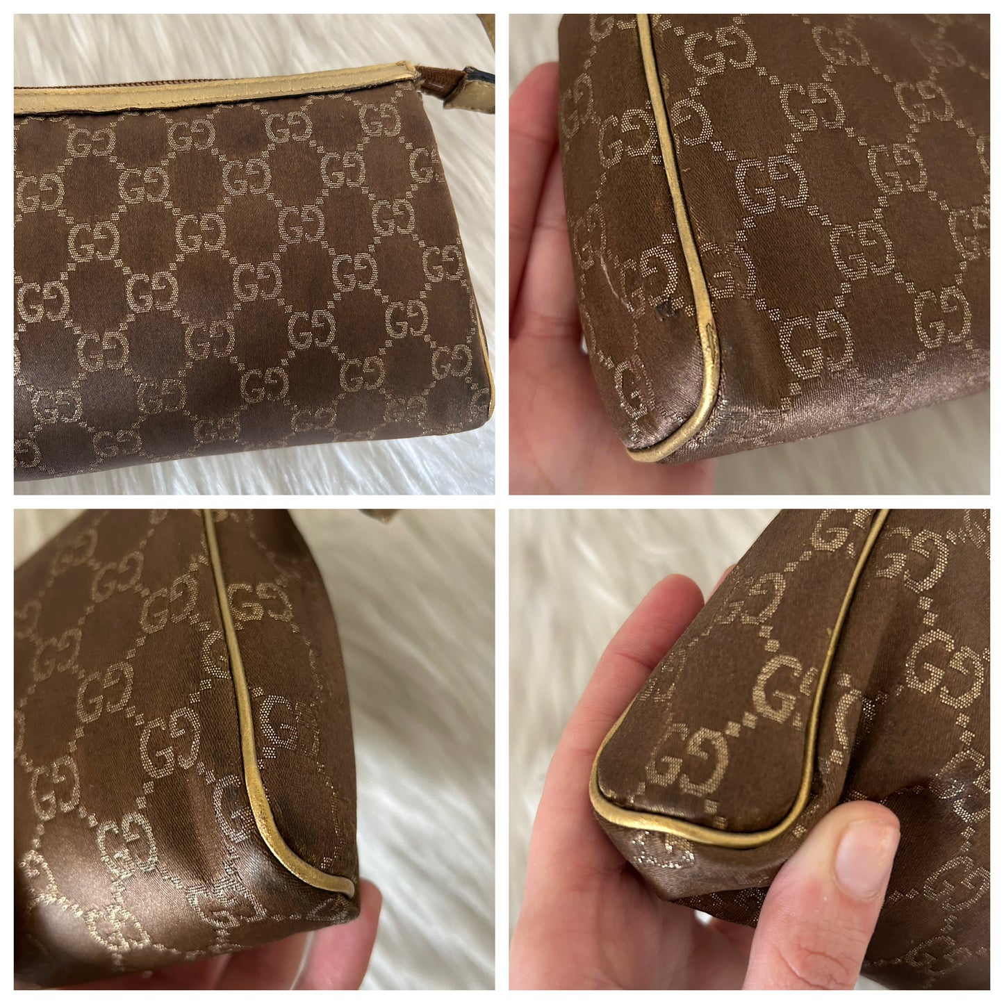 Gucci Abbey dorata in monogram