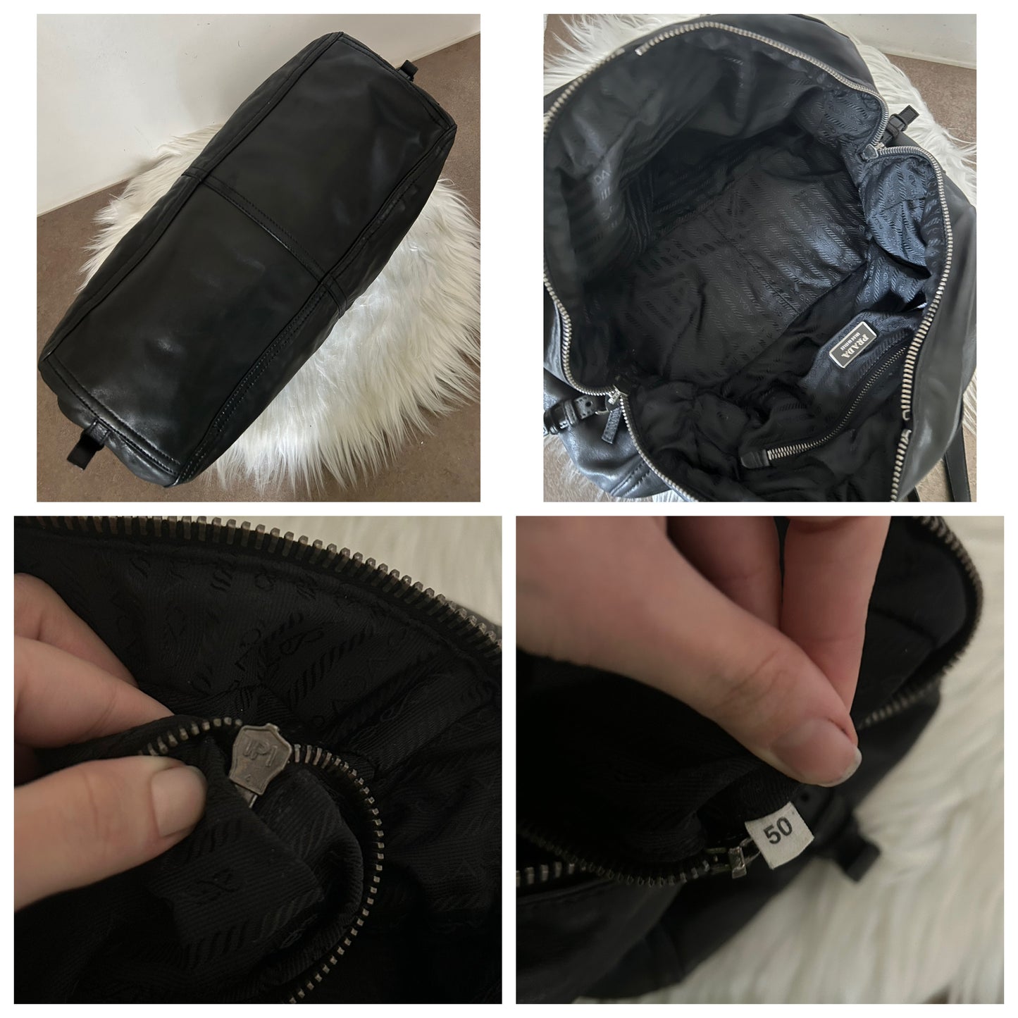 Miu Miu tote bag in pelle verniciata