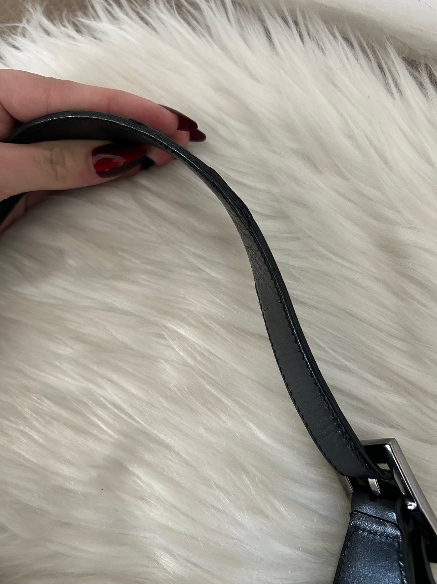 Gucci Jackie vintage taglia media in monogram nera