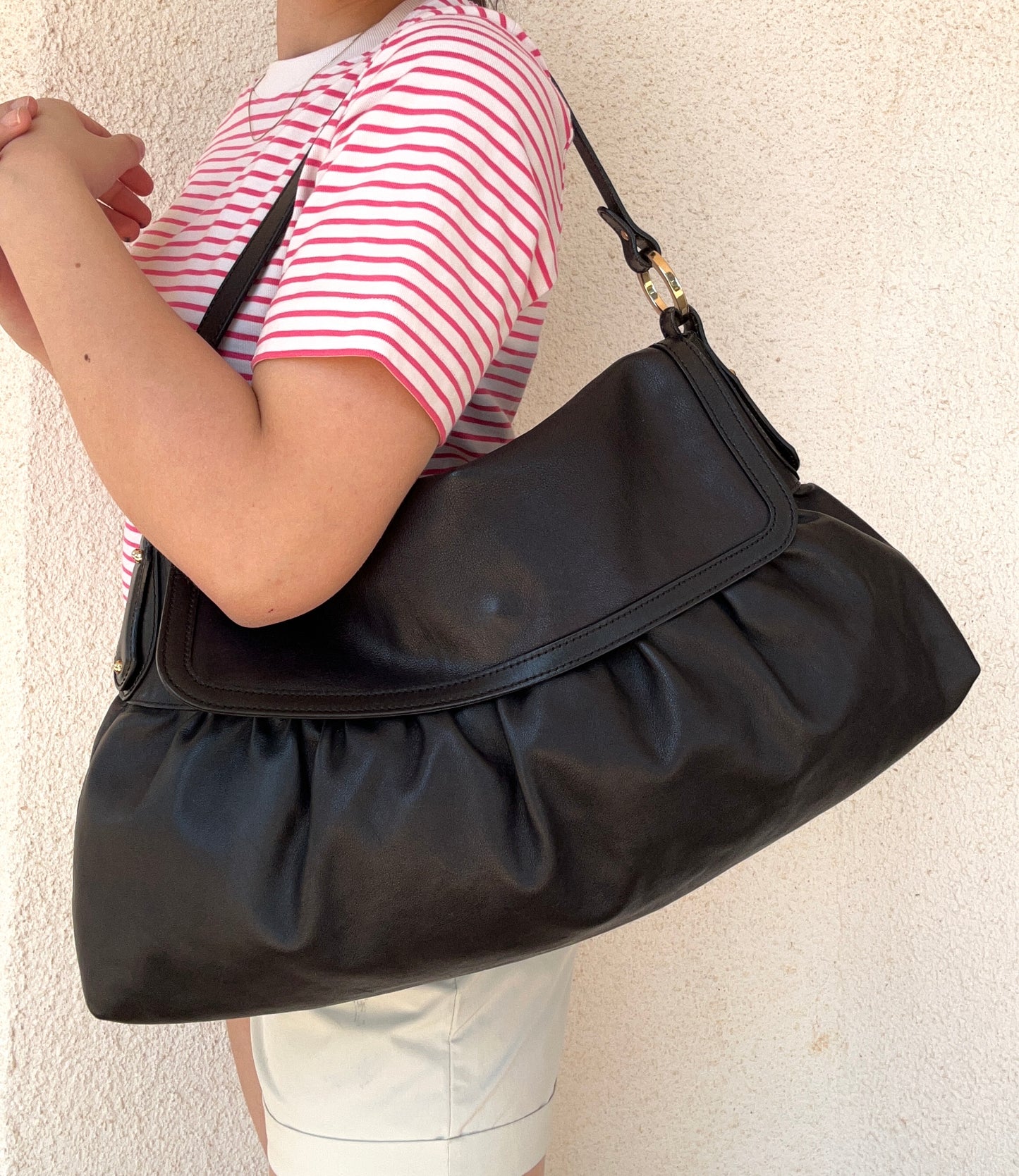 Fendi Chef tote in pelle nera