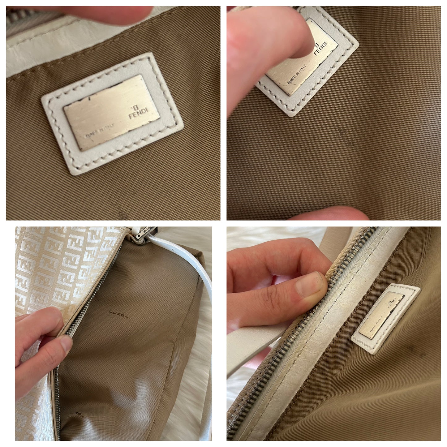Fendi Baguette zucchino panna
