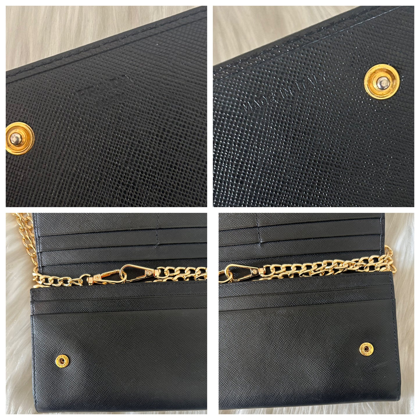 Prada Woc nero in pelle saffiano
