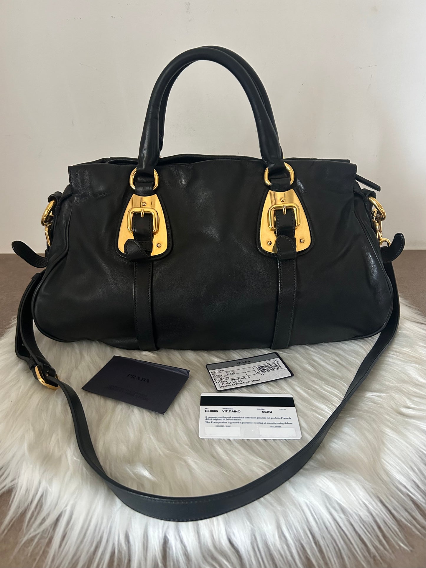 Prada tote in pelle nera