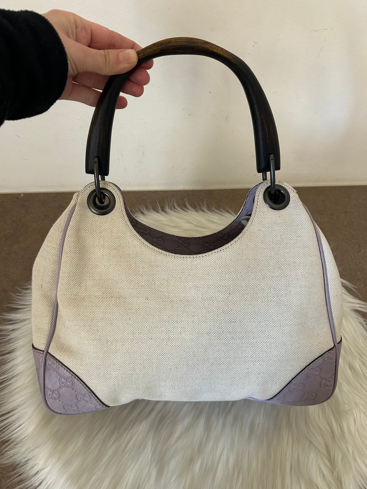 Gucci Colbert beige e lilla