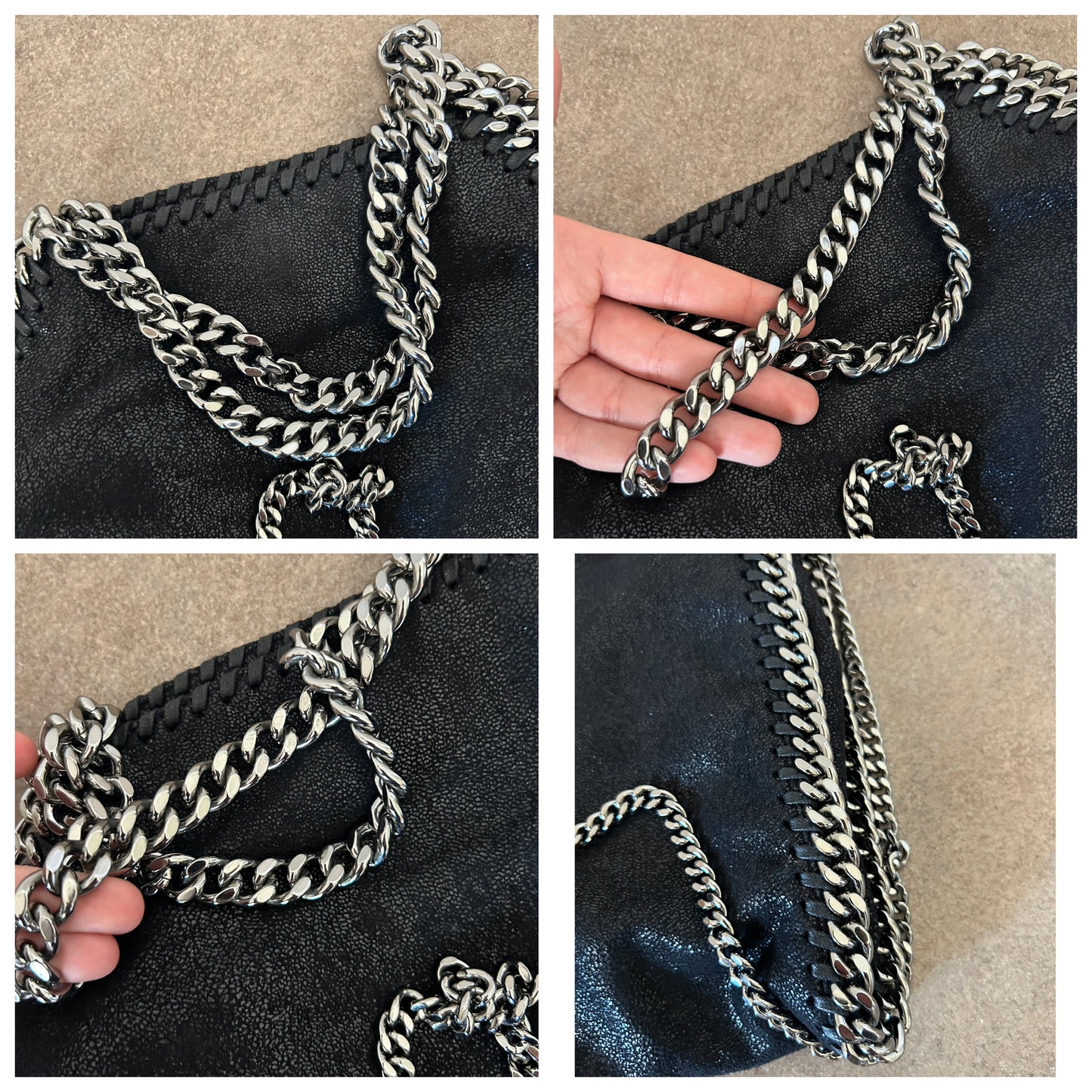 Mini Falabella Stella McCartney a 3 catena nera