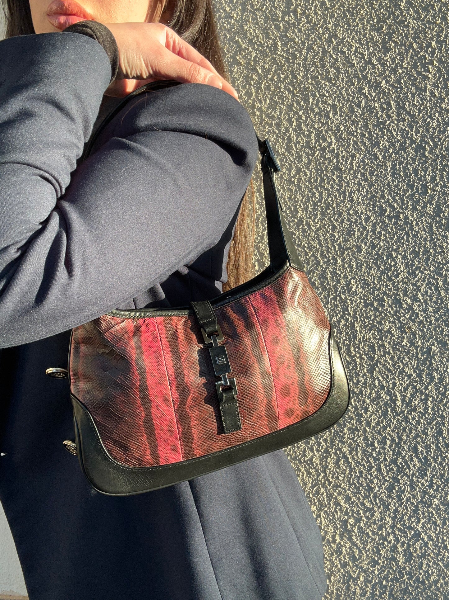 Gucci Jackie mini in pelle di pitone