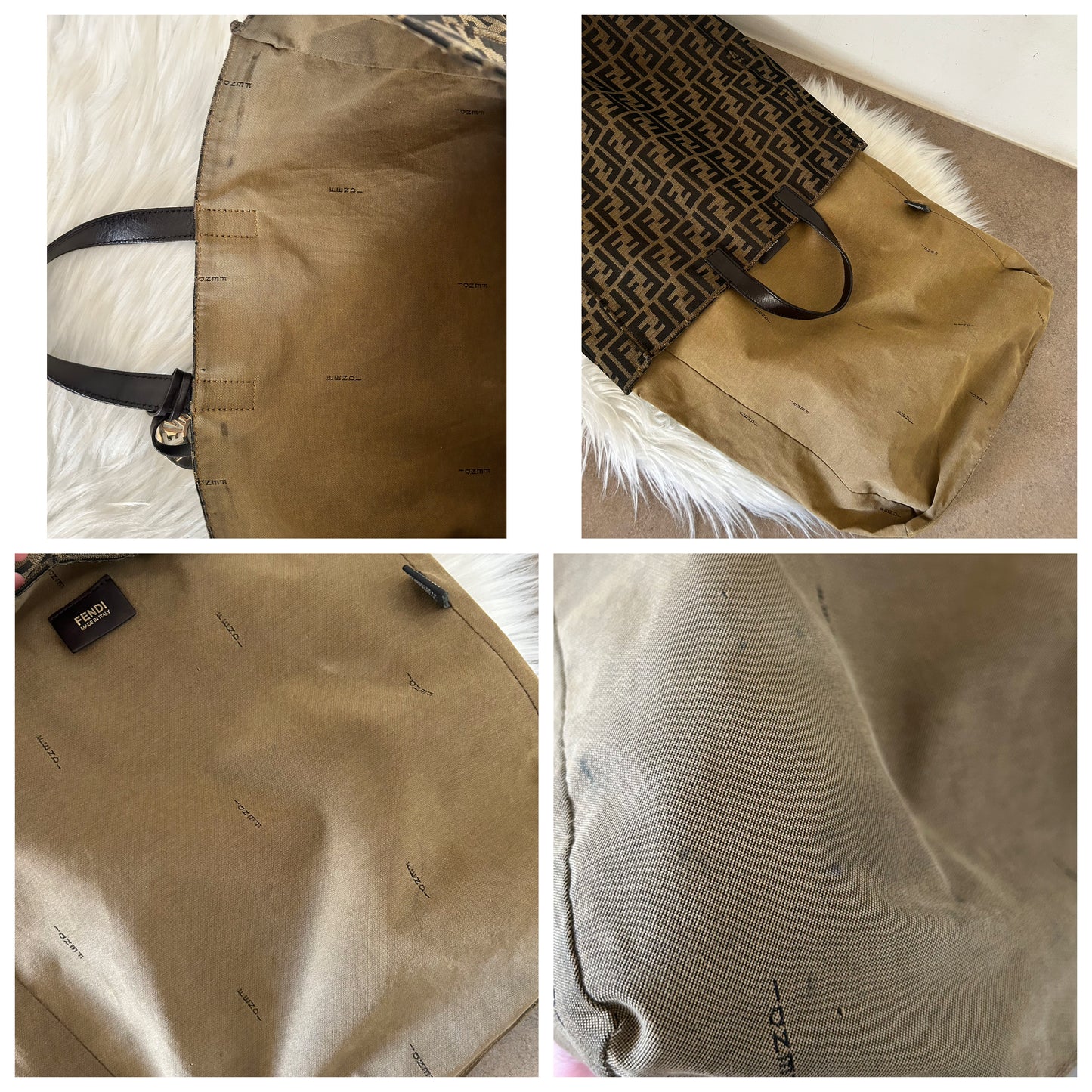 Fendi tote bag in monogram zucca