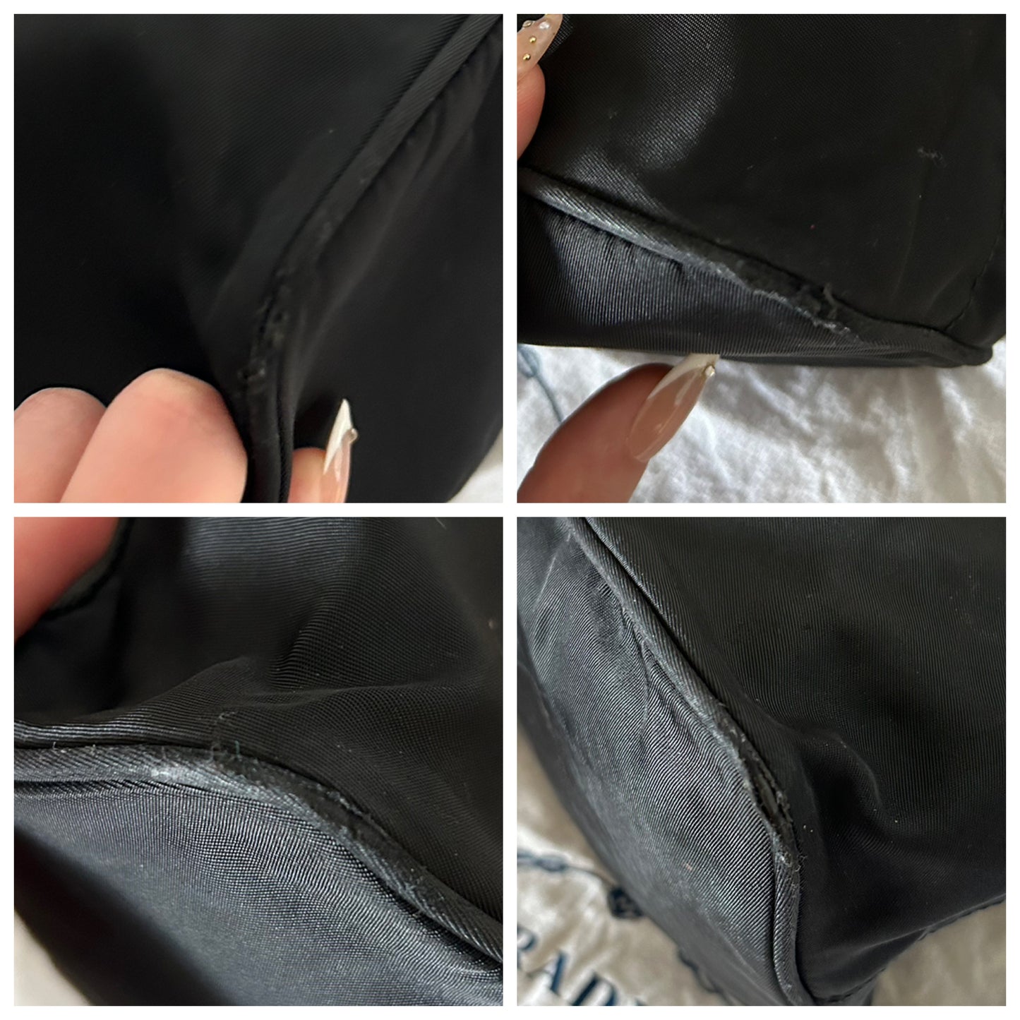 Prada mini tote in nylon