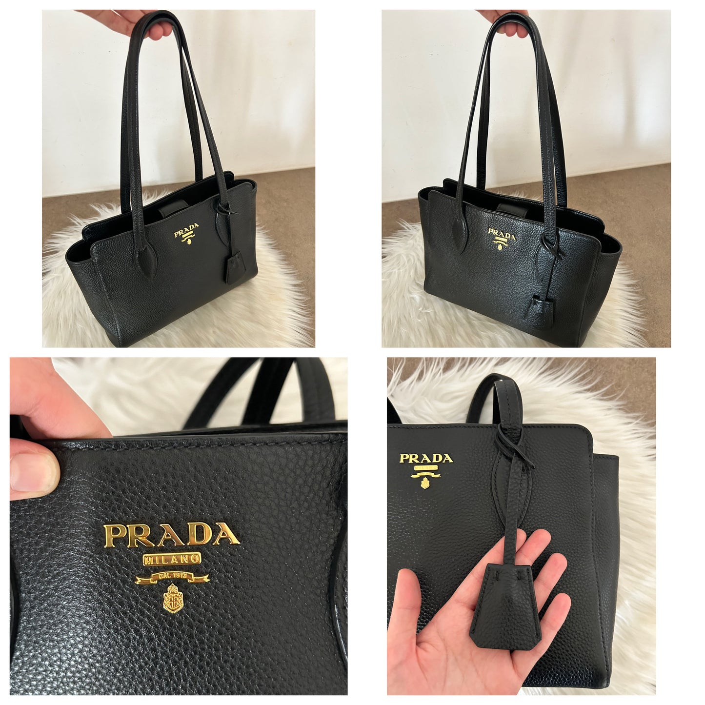 Prada tote in pelle nera