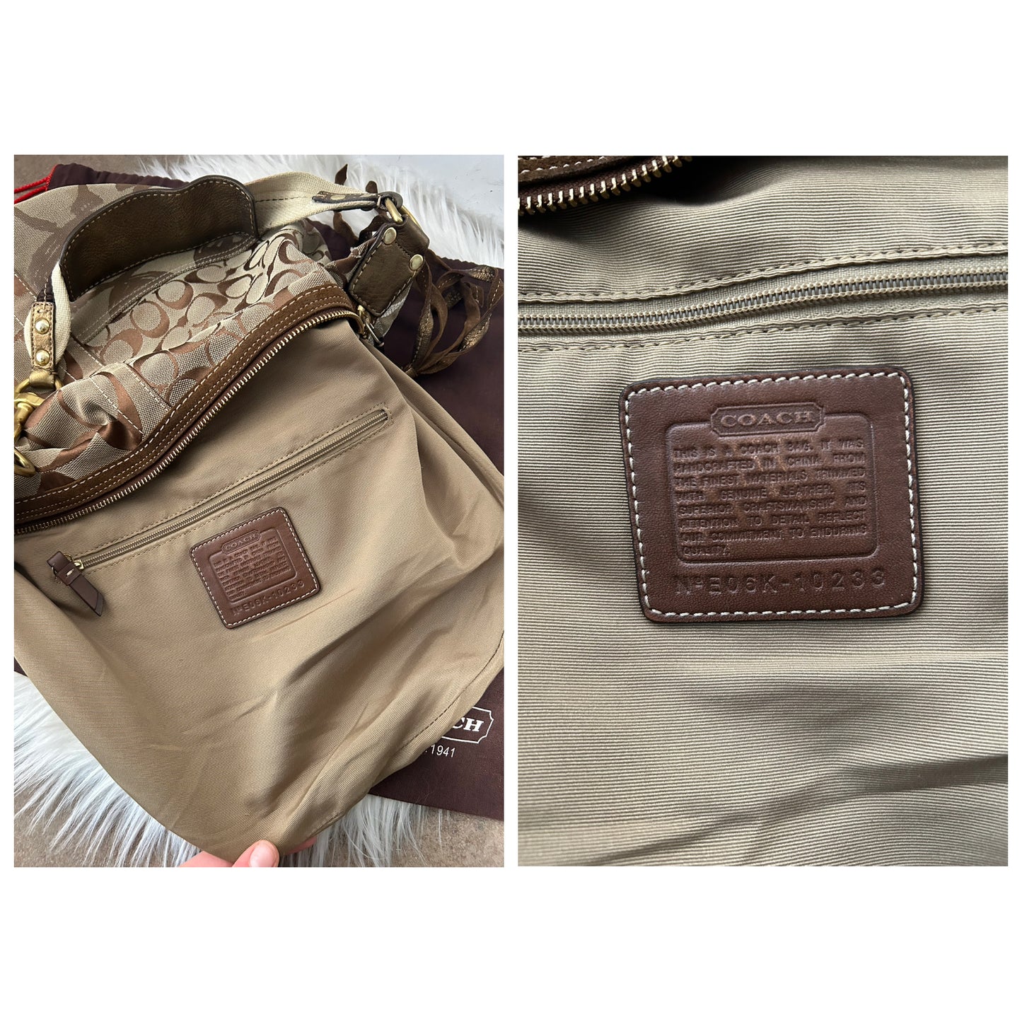 Coach Hobo vintage in monogram