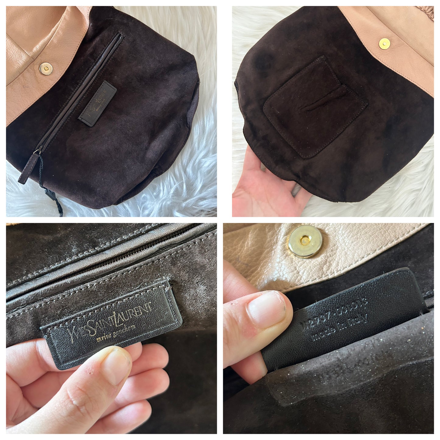 Yves Saint Laurent Djana a rosa in pelle