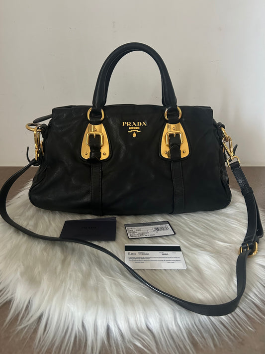 Prada tote in pelle nera