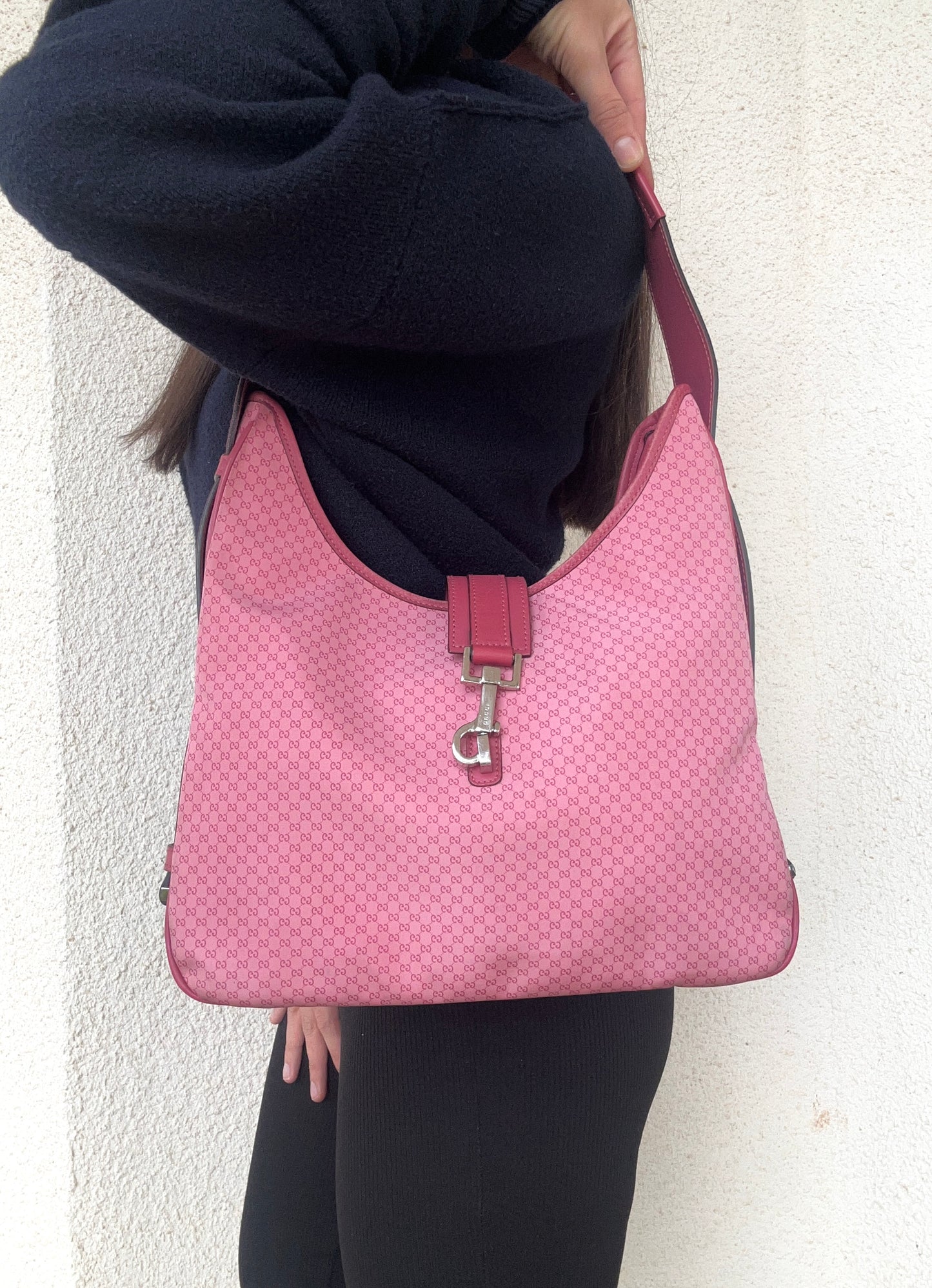 Gucci Jackie rosa in tela