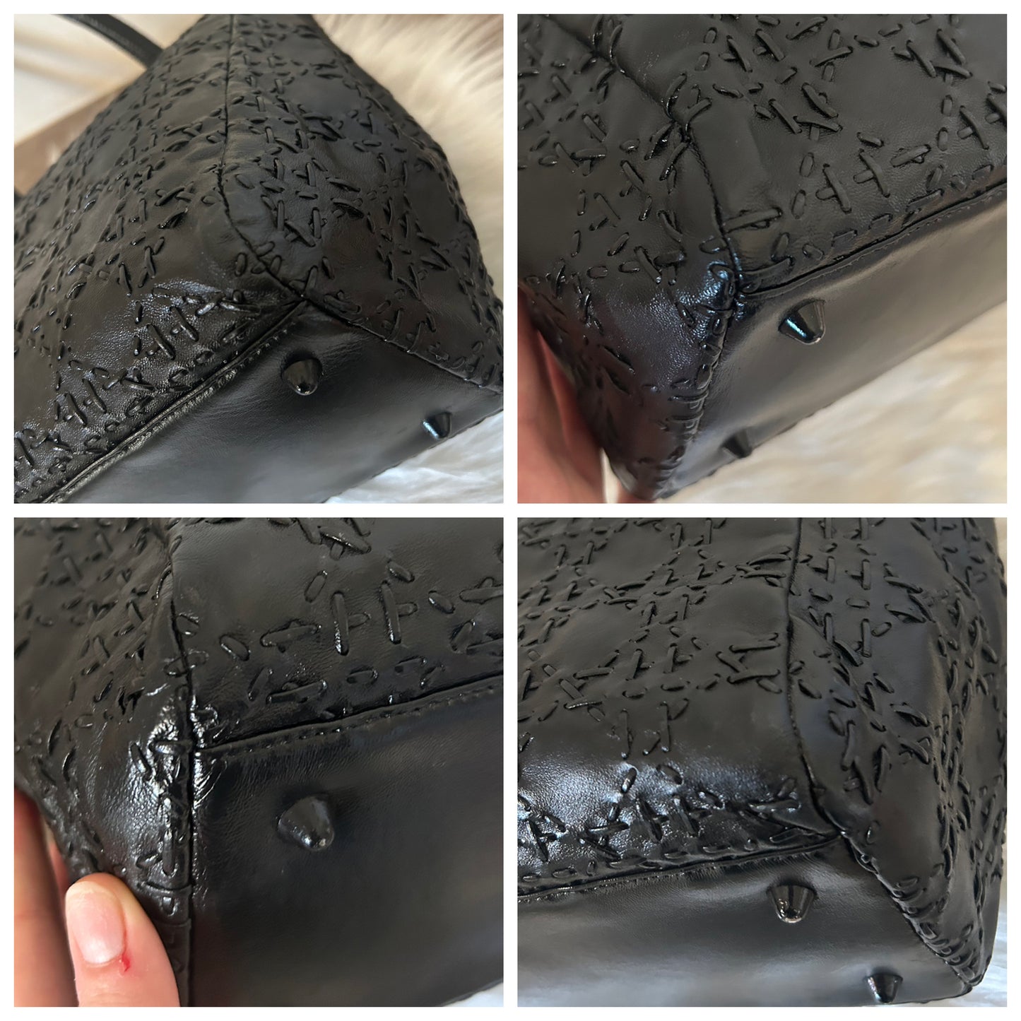 Dior Lady Dior in pelle nera intrecciata