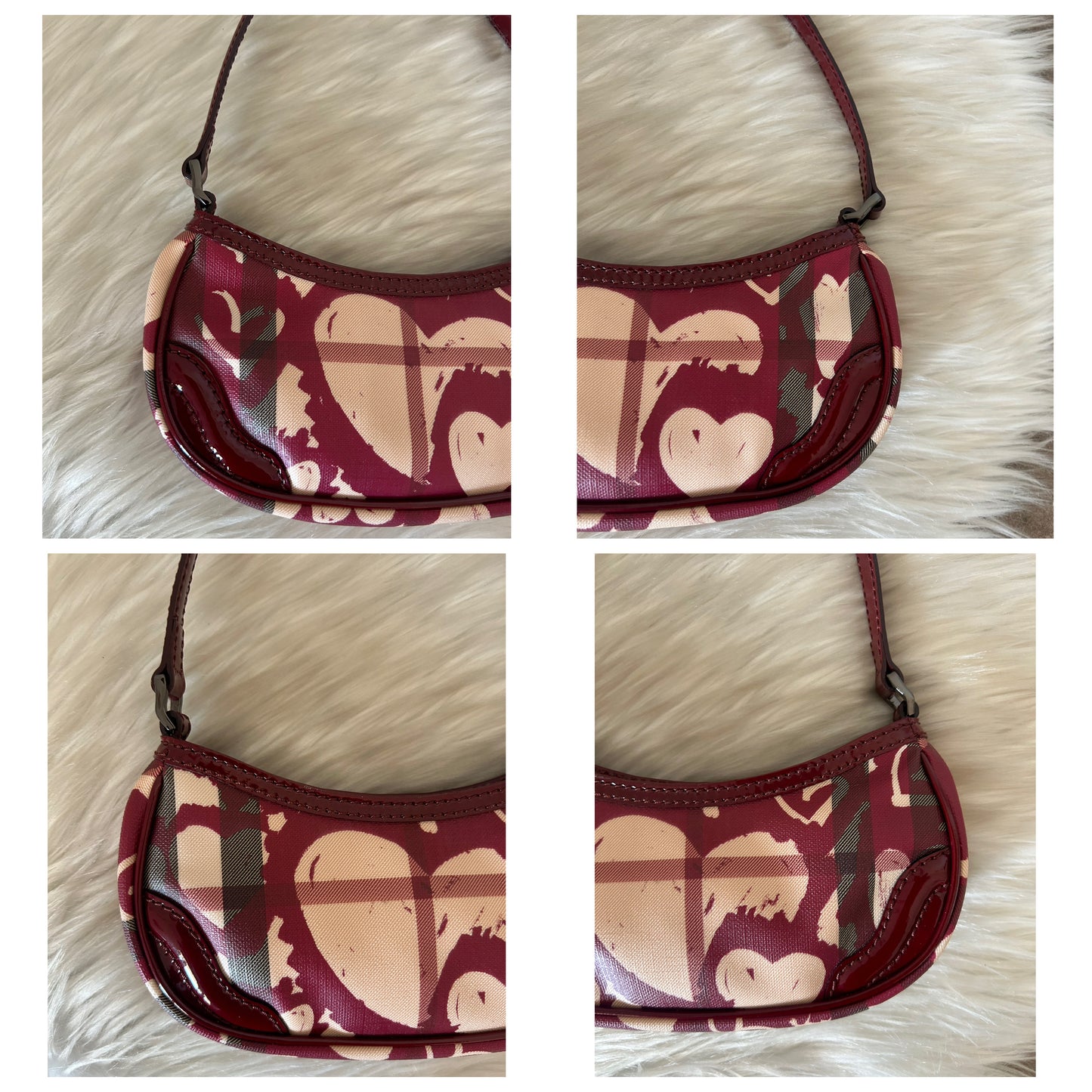 Burberry baguette Heart Burgundy