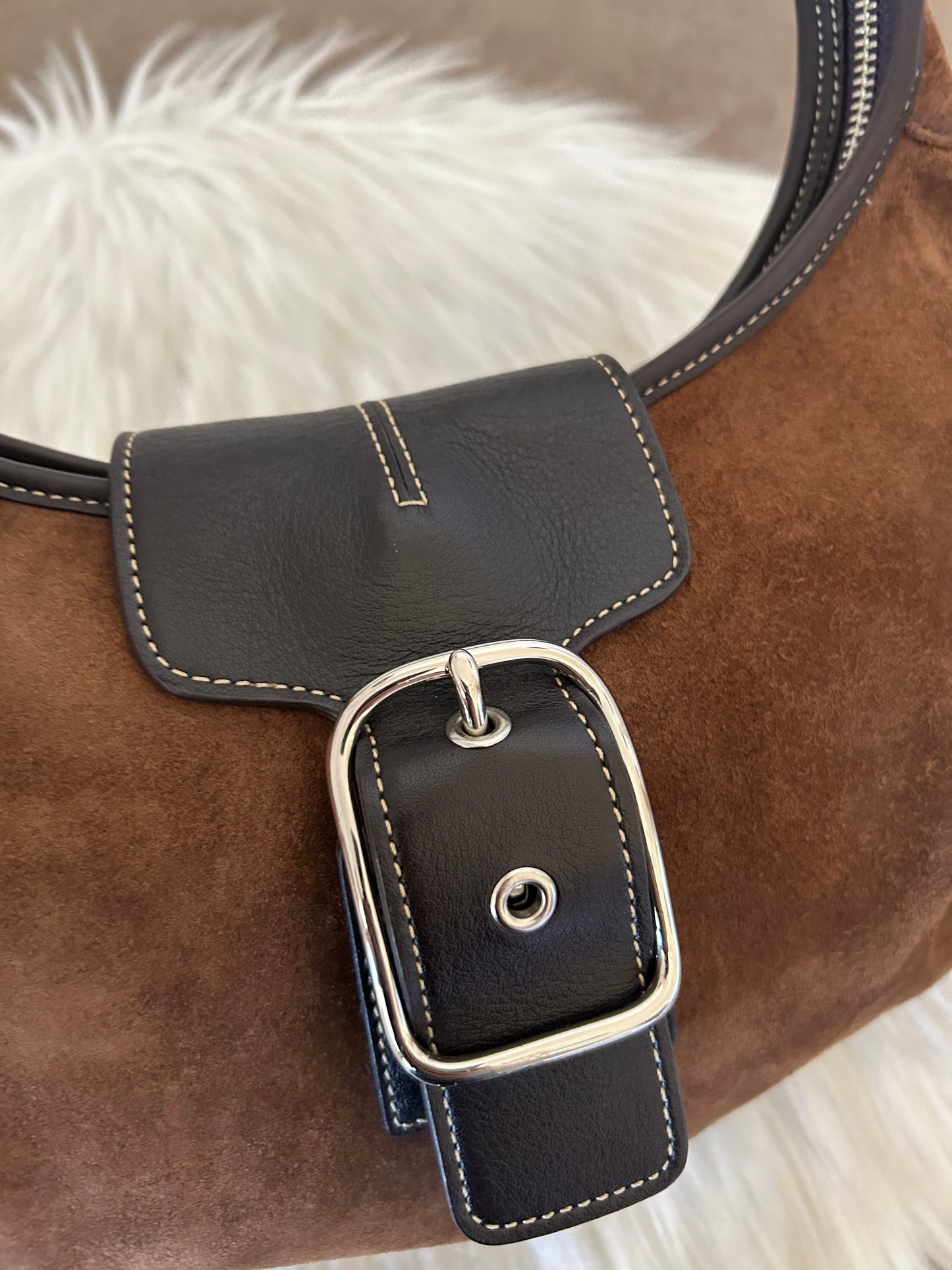 Coach Signature Sufflette in suede