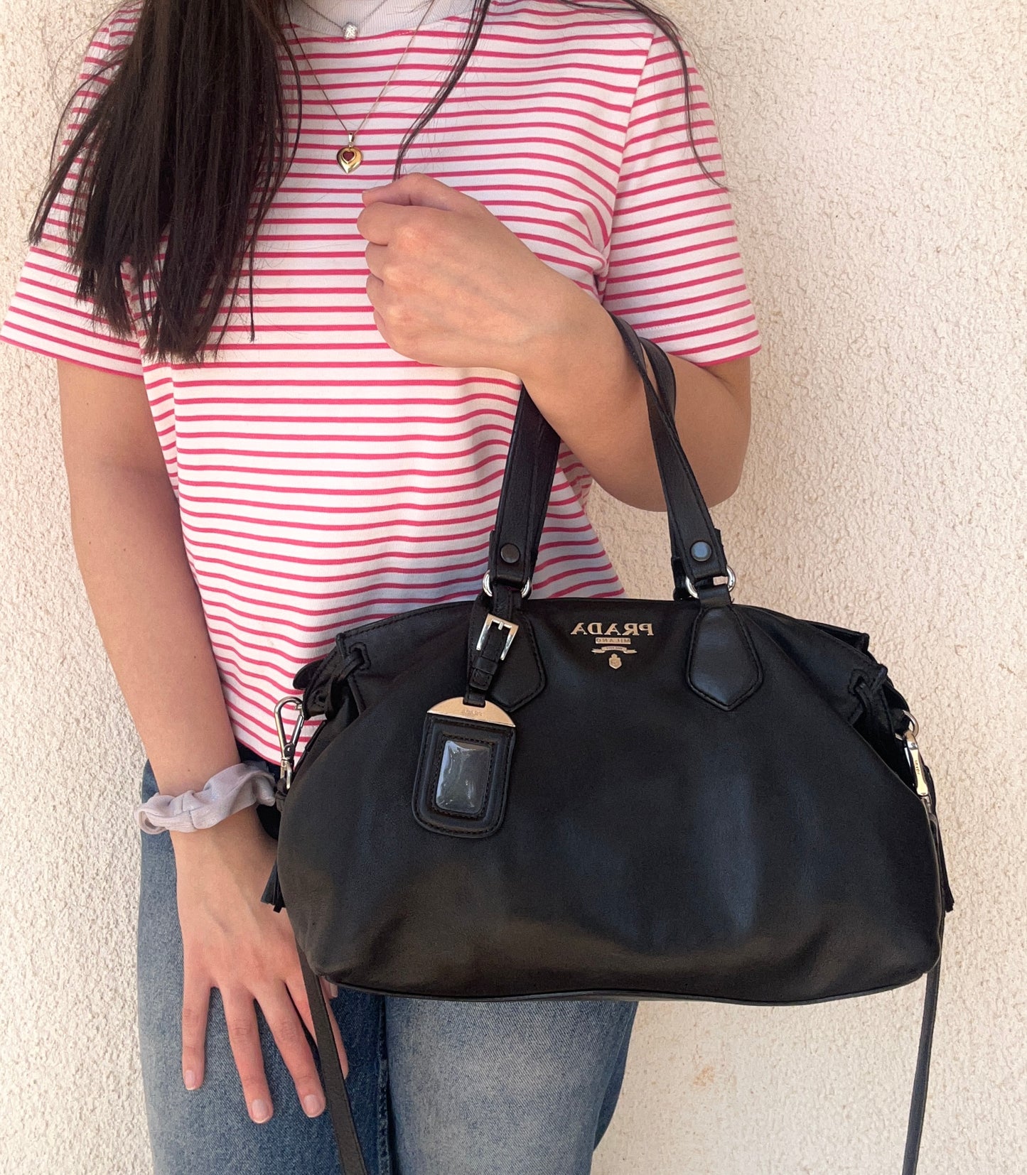 Prada tote in pelle nera
