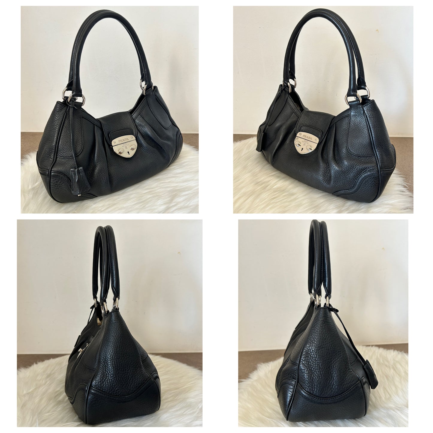 Prada Moon nera in pelle