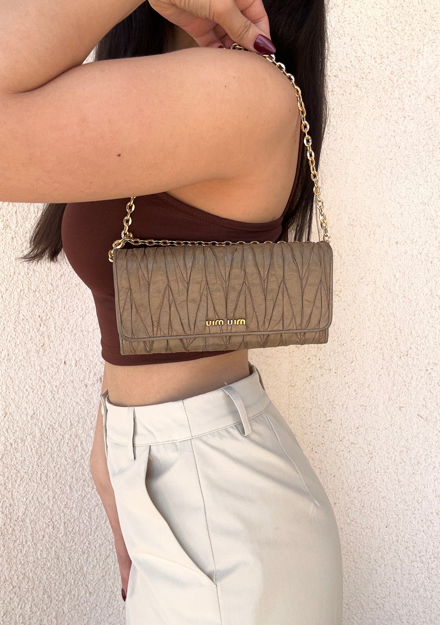 Miu Miu Woc in pelle