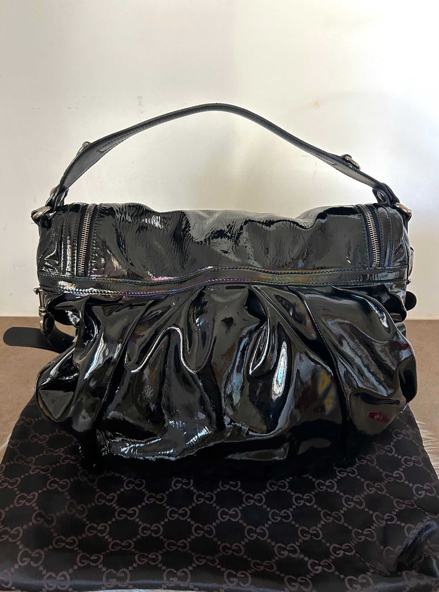 Gucci Icon Bit in vernice nera