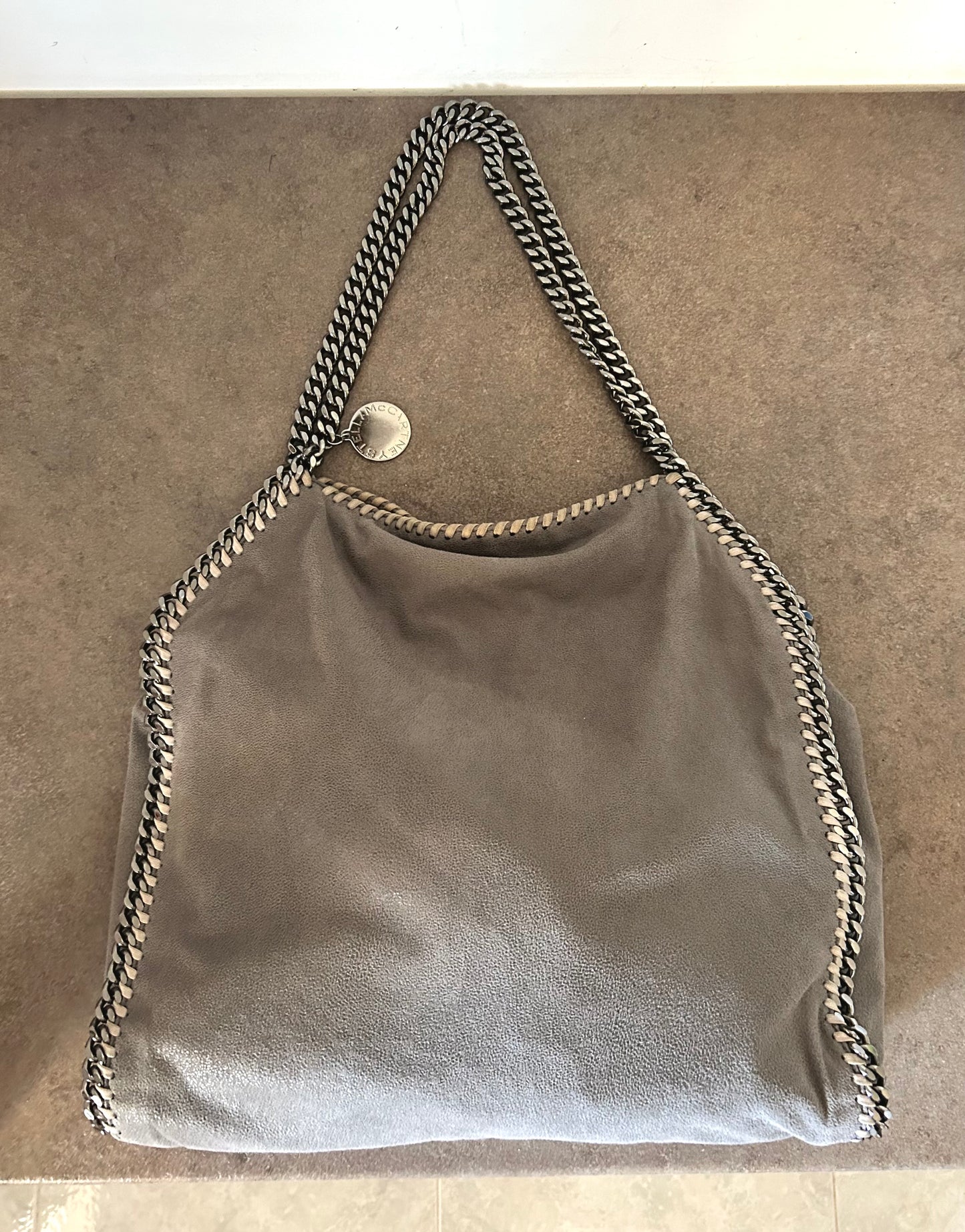 Falabella Stella McCartney double chain grigia
