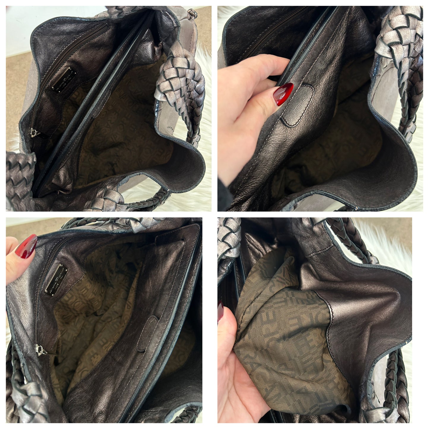 Borsa in pelle Salvatore Ferragamo stile Fendi Spy