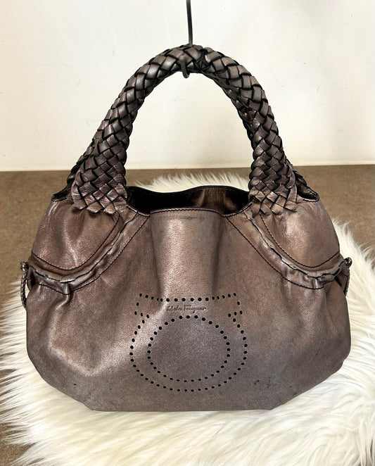 Borsa in pelle Salvatore Ferragamo stile Fendi Spy