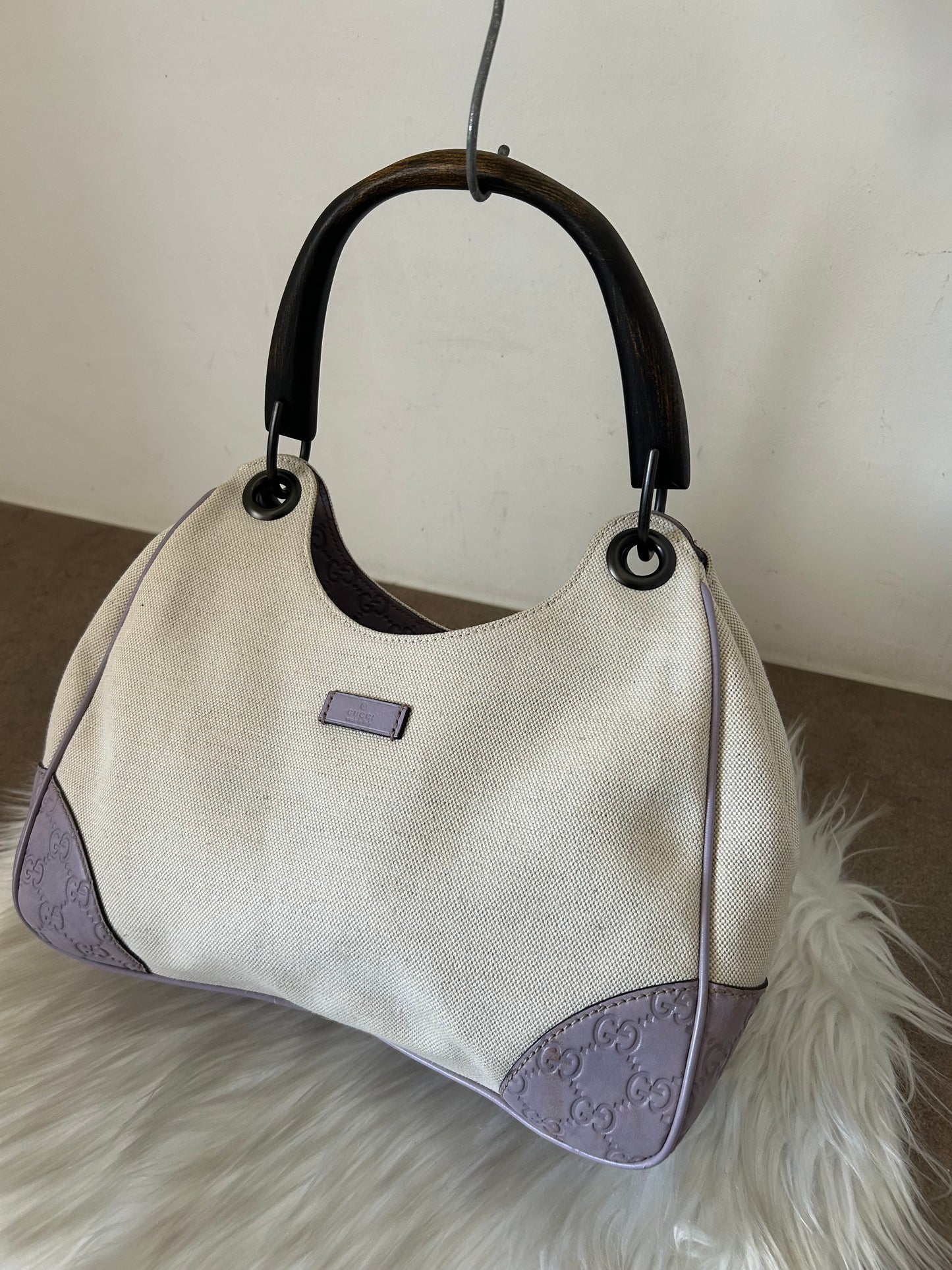 Gucci Colbert beige e lilla