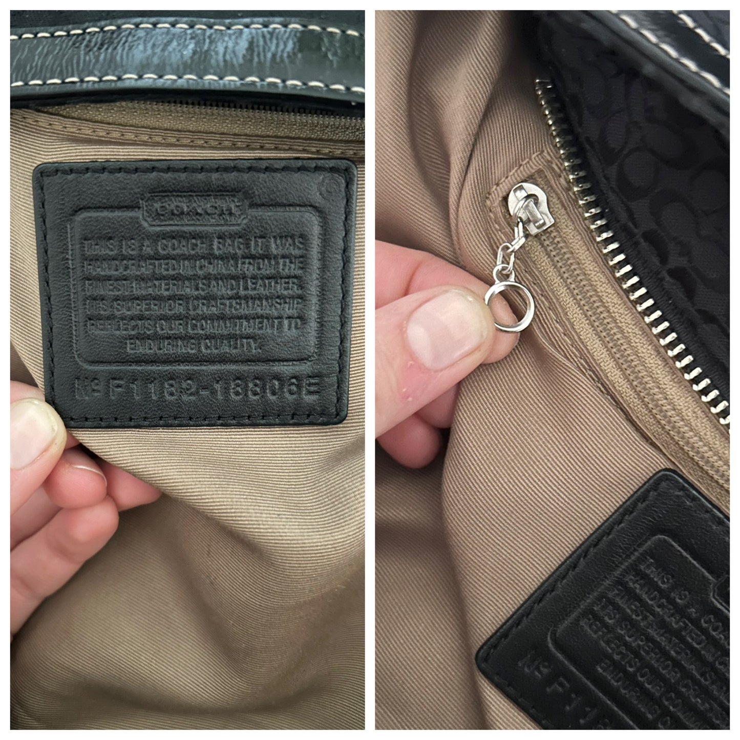 Coach tote bag in monogram