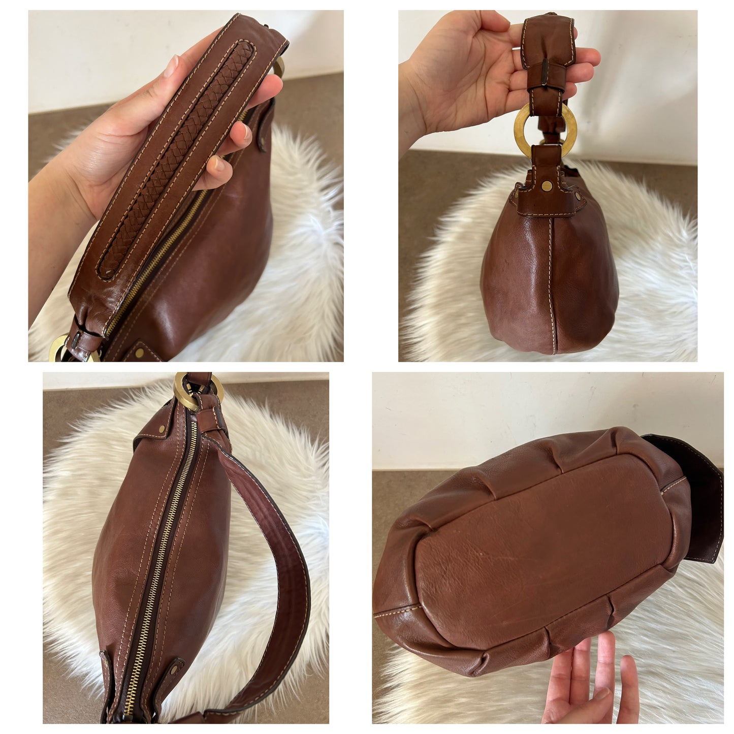 Baguette Givenchy in pelle marrone