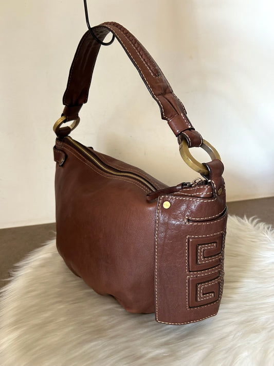 Baguette Givenchy in pelle marrone
